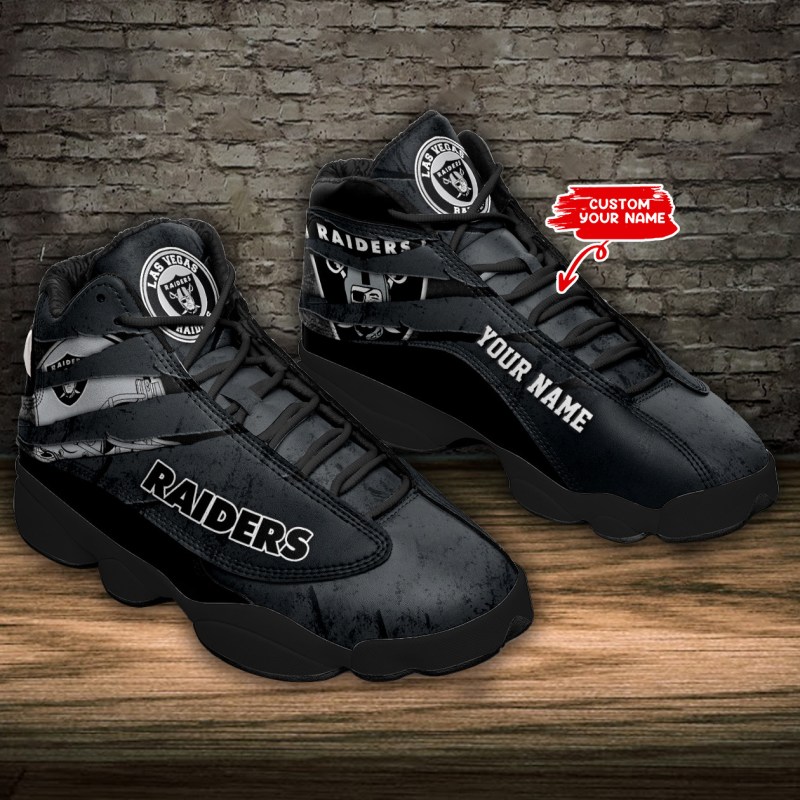 Las Vegas Raiders Personalized AJD13 Sneakers