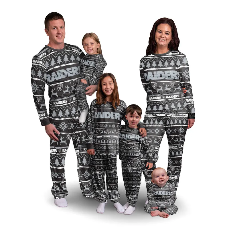 Las Vegas Raiders Family Holiday Pajamas