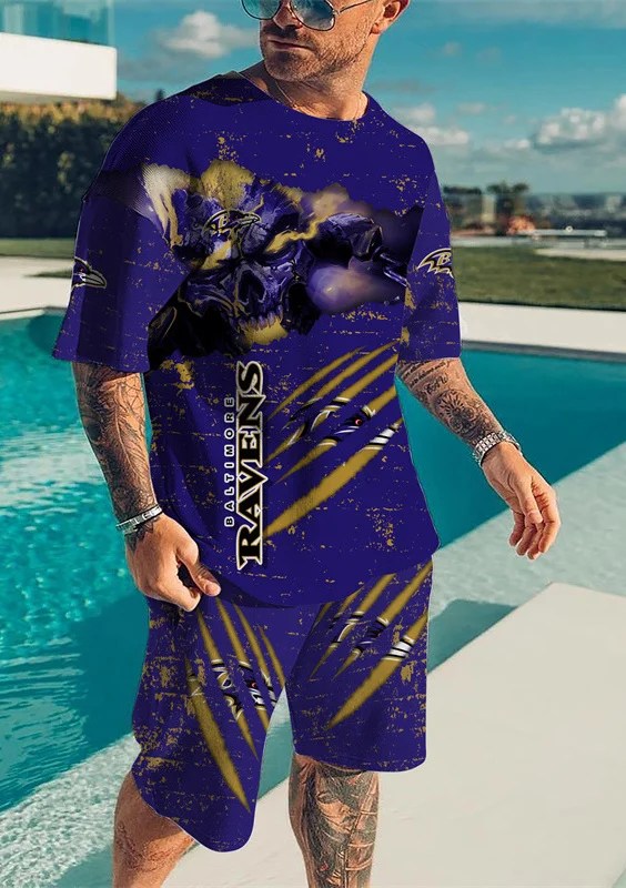 Baltimore Ravens T-shirt and Shorts