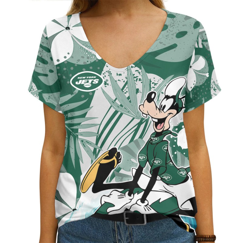 New York Jets V-neck T-shirt