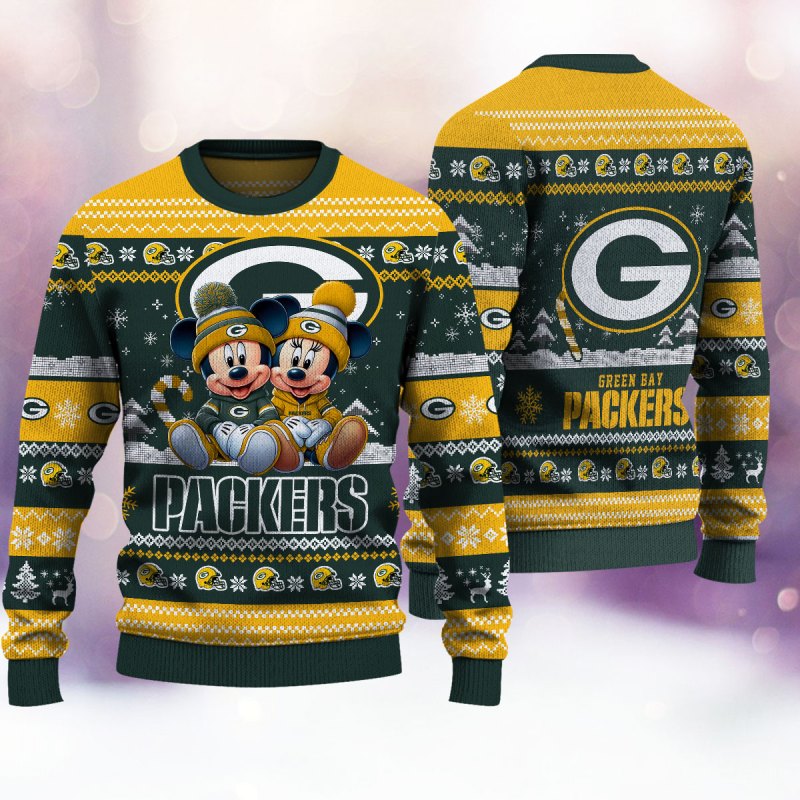 Green Bay Packers Ugly Christmas Sweater Image 1