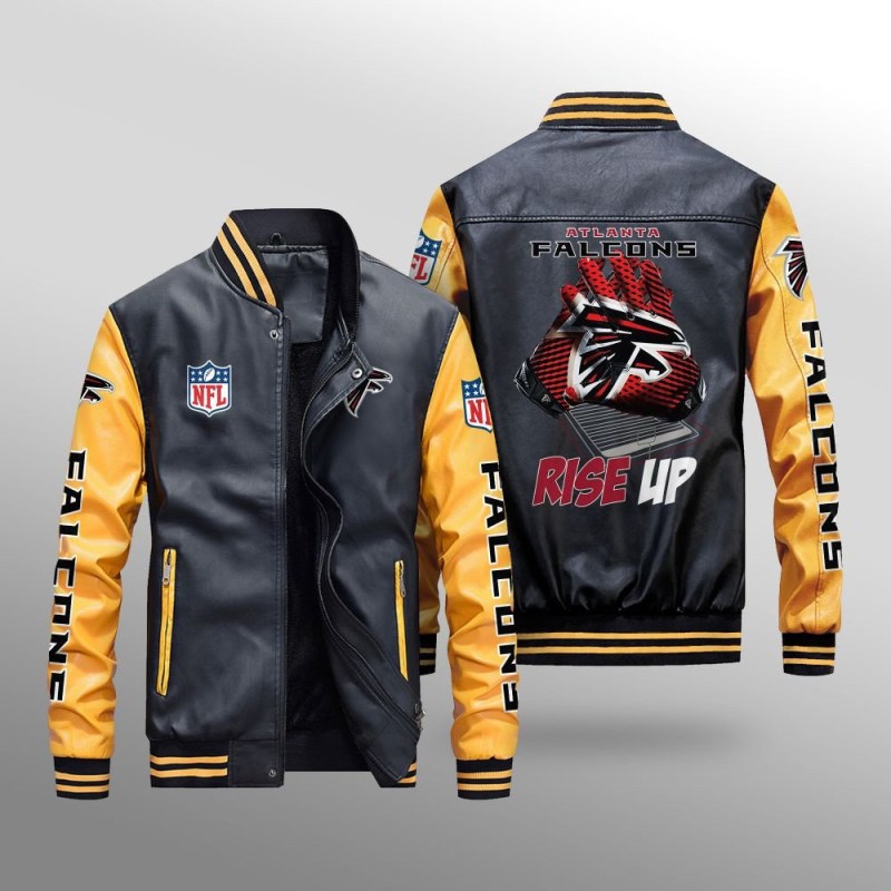 Atlanta Falcons Leather Bomber Jacket