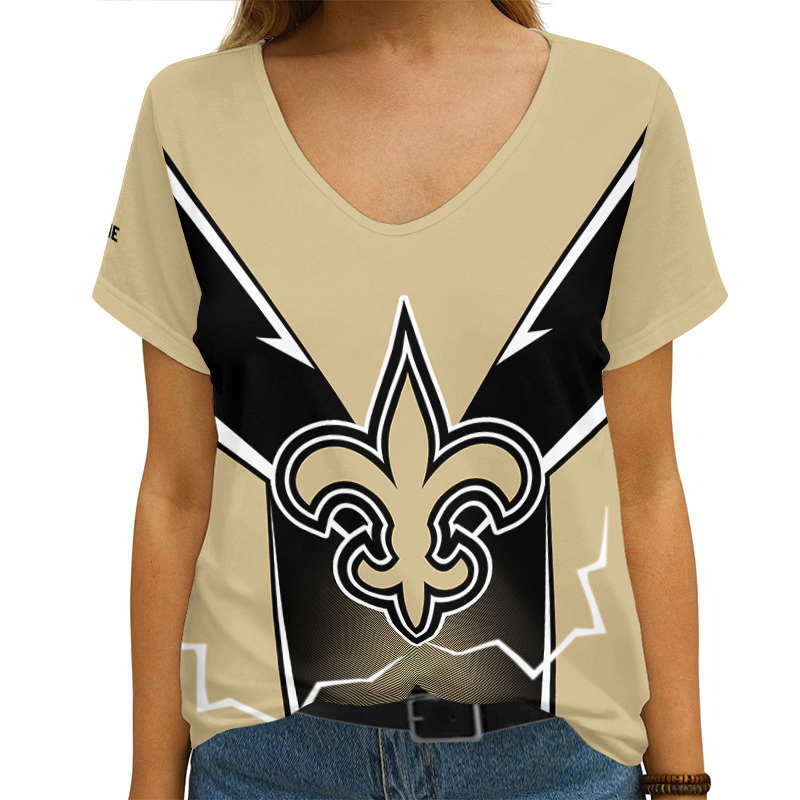 New Orleans Saints T-shirt Women's V-neck