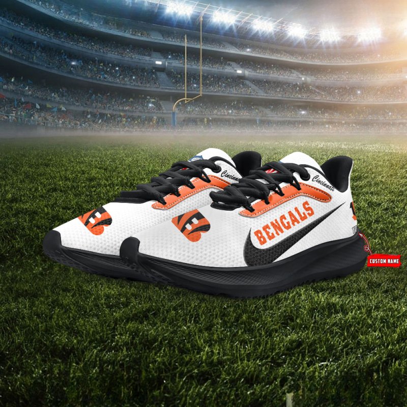 Cincinnati Bengals Lightweight Patch Decor Running Shoes