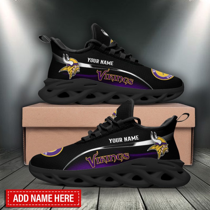 Minnesota Vikings Personalized Yezy Running Sneakers - Image 2
