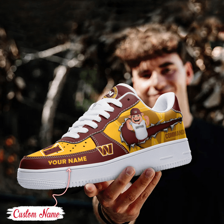 NFL Washington Commanders Custom Air Force 1 Sneaker