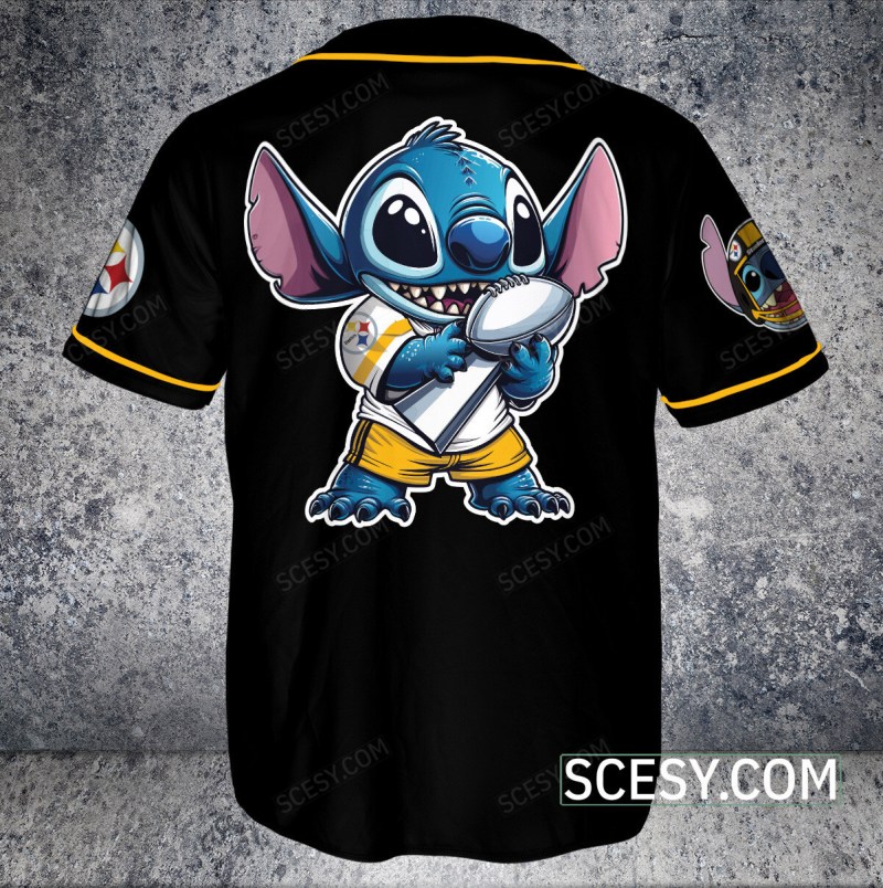 Pittsburgh Steelers Baseball Jersey - Side View