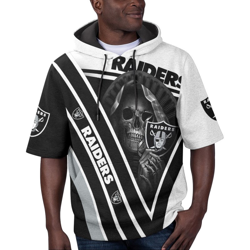 Las Vegas Raiders Short Sleeve Hoodie