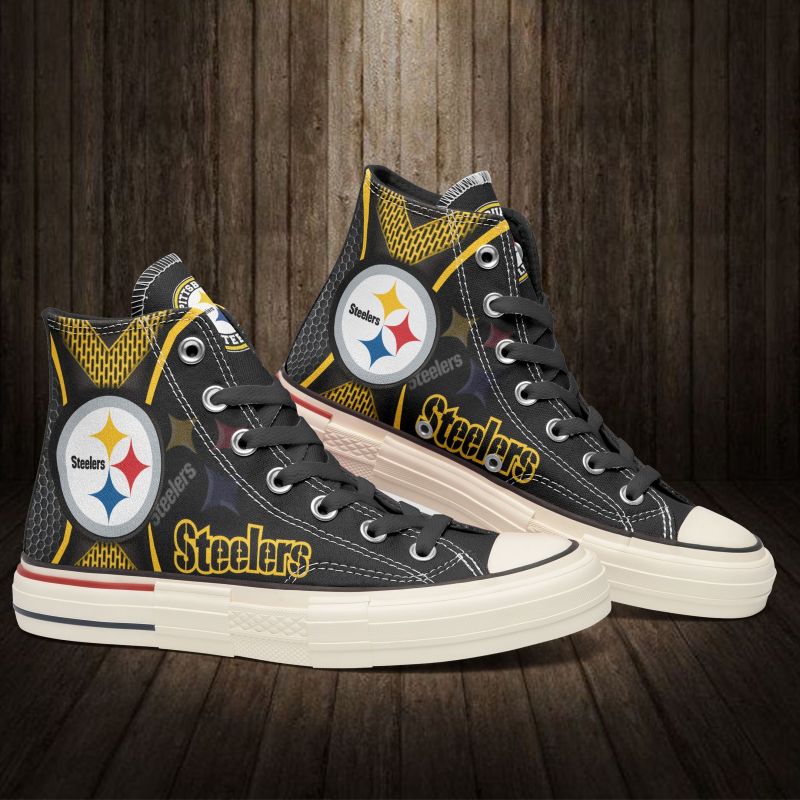 Pittsburgh Steelers New High Top Canvas Shoes
