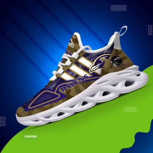 Baltimore Ravens Yezy Sneakers Top View