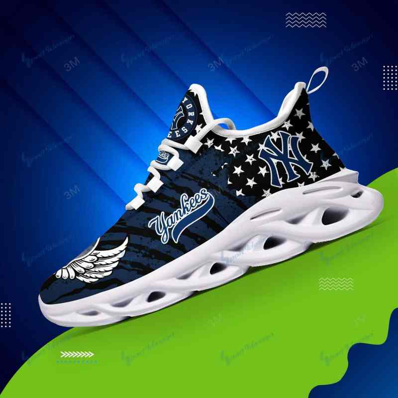 New York Yankees Yezy Running Sneakers Side View