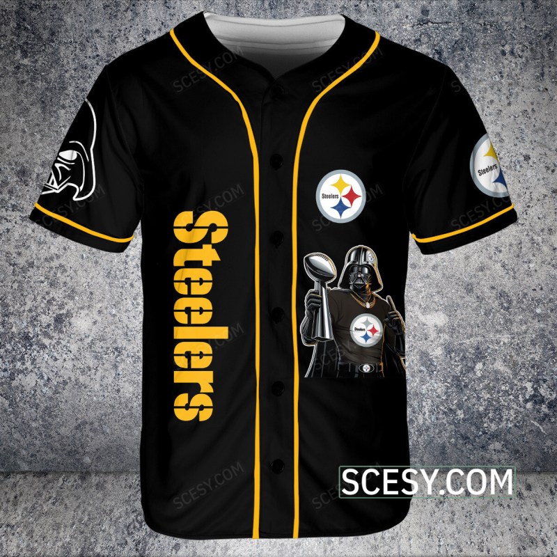 Pittsburgh Steelers Baseball Jersey Detail