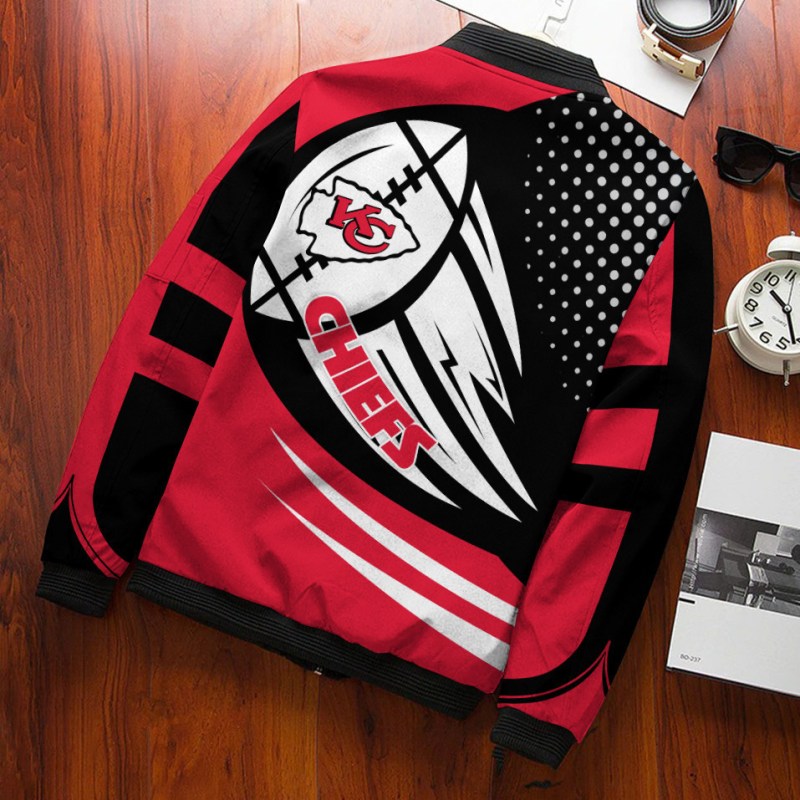Kansas City Chiefs Bomber Jacket Lifestyle Image