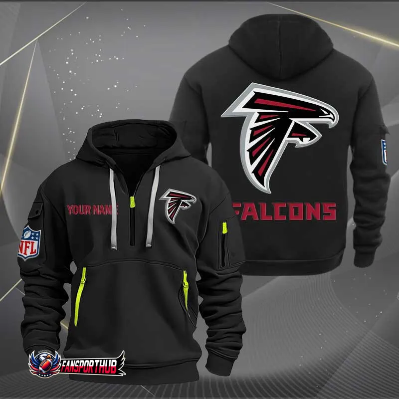 Atlanta Falcons Quarter Zip Hoodie
