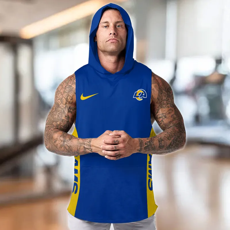 Los Angeles Rams Hooded Tank Top Front View