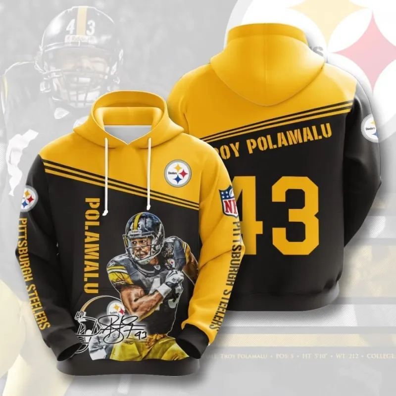 Pittsburgh Steelers Collection 3022 Hoodie - Front View