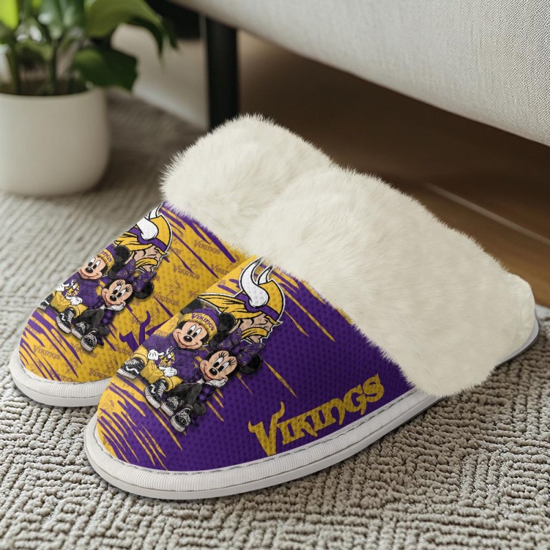 Minnesota Vikings Fuzzy Slippers