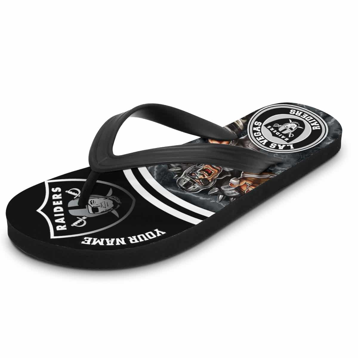Las Vegas Raiders Flip Flop 2