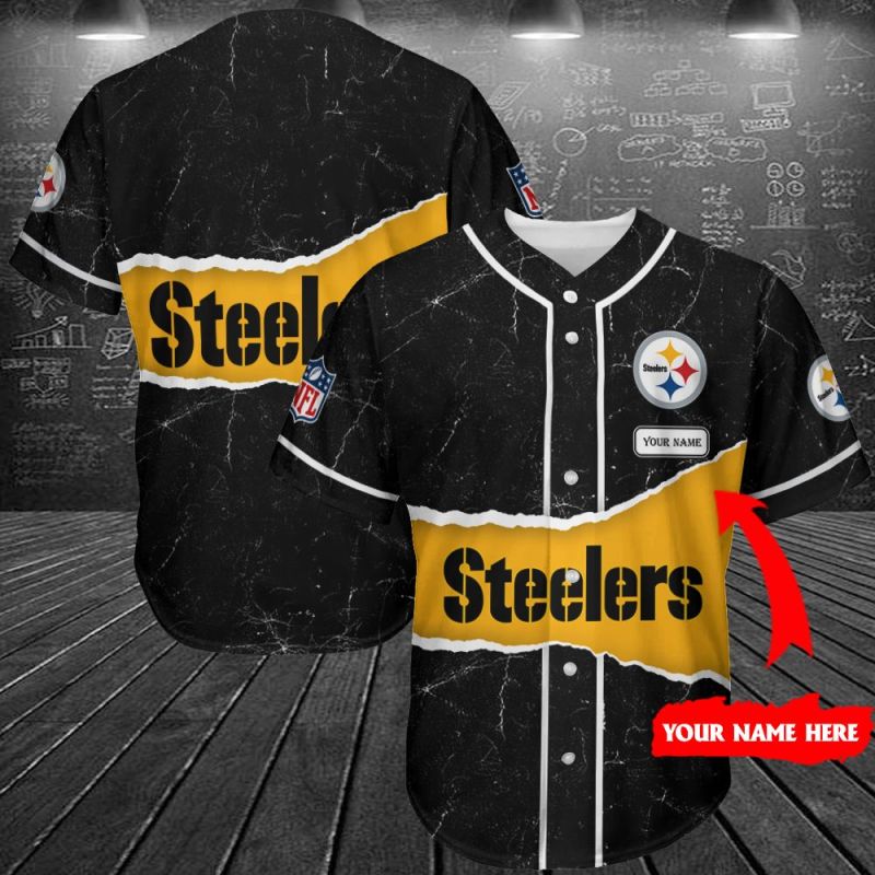 Pittsburgh Steelers Personalized Baseball Jersey Shirt