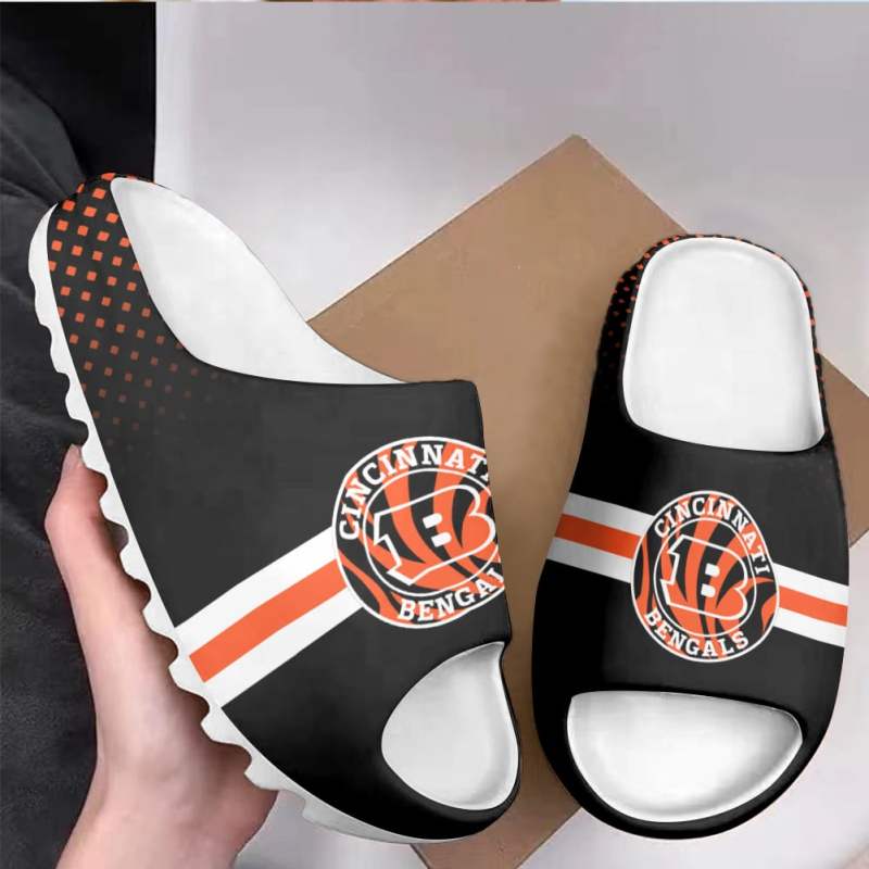 Cincinnati Bengals Yeezy Slippers Side View