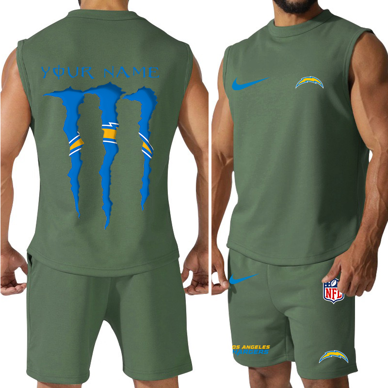Los Angeles Chargers Tank Top and Shorts 1
