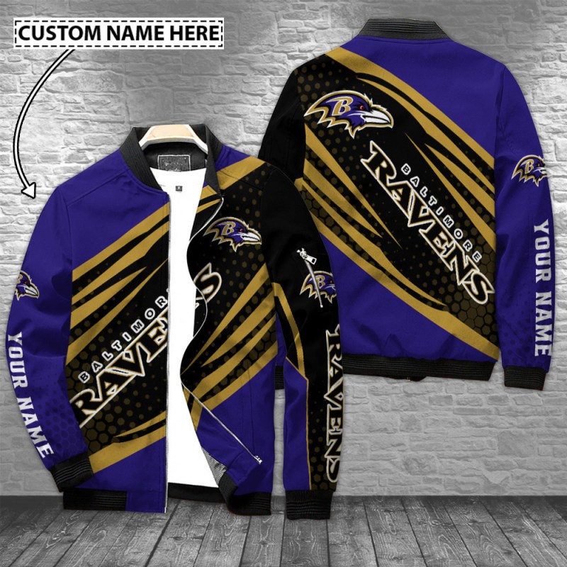 Baltimore Ravens Personalized Bomber Jacket