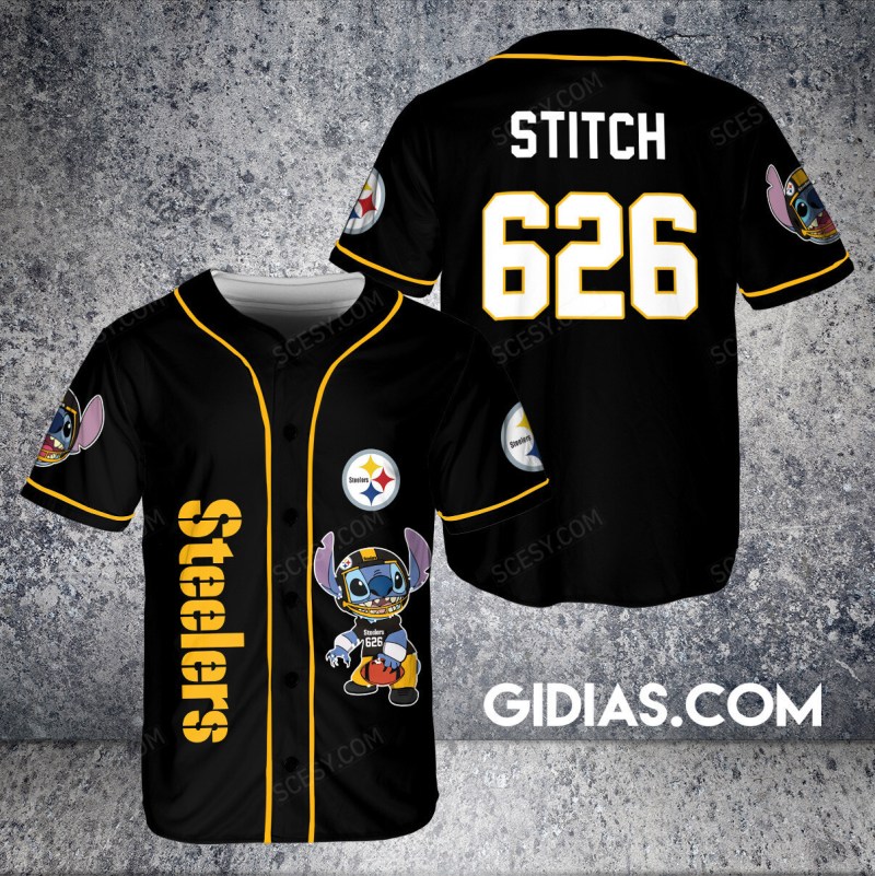 Custom Pittsburgh Steelers Baseball Jersey