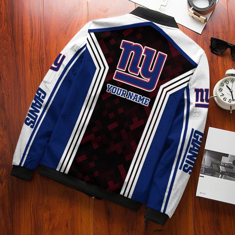 New York Giants Bomber Jacket Back View