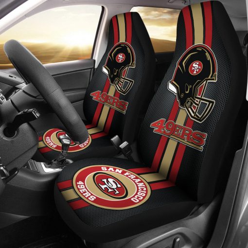 San Francisco 49ers Car Seat Cover Front View