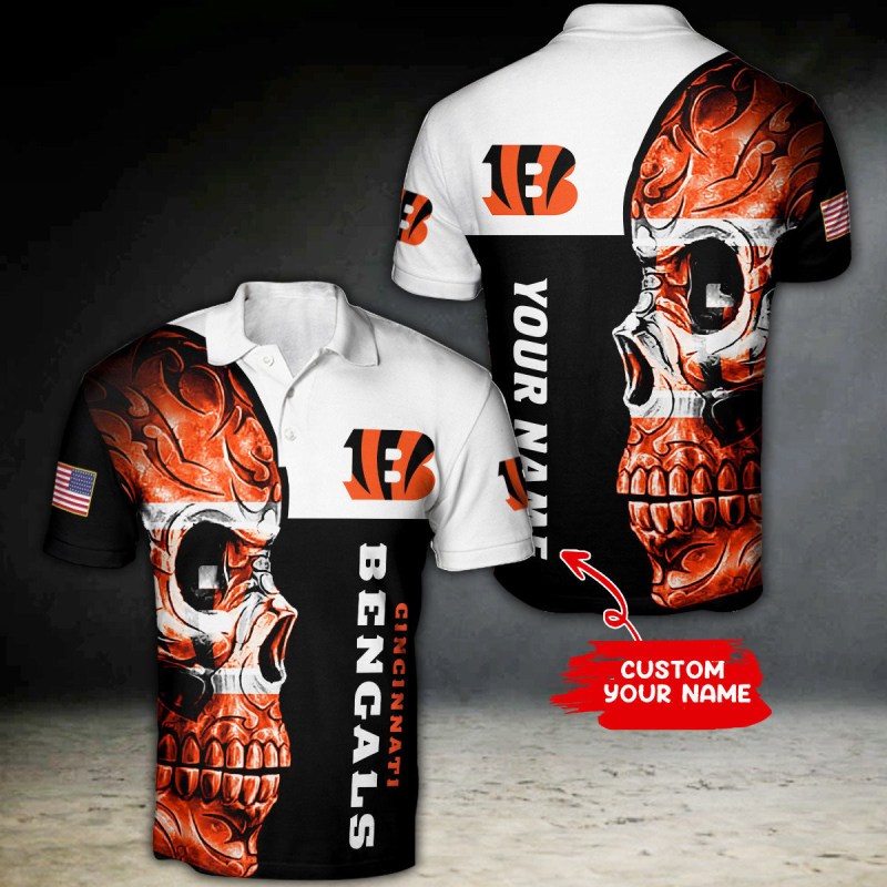 Cincinnati Bengals Personalized Polo T-shirt