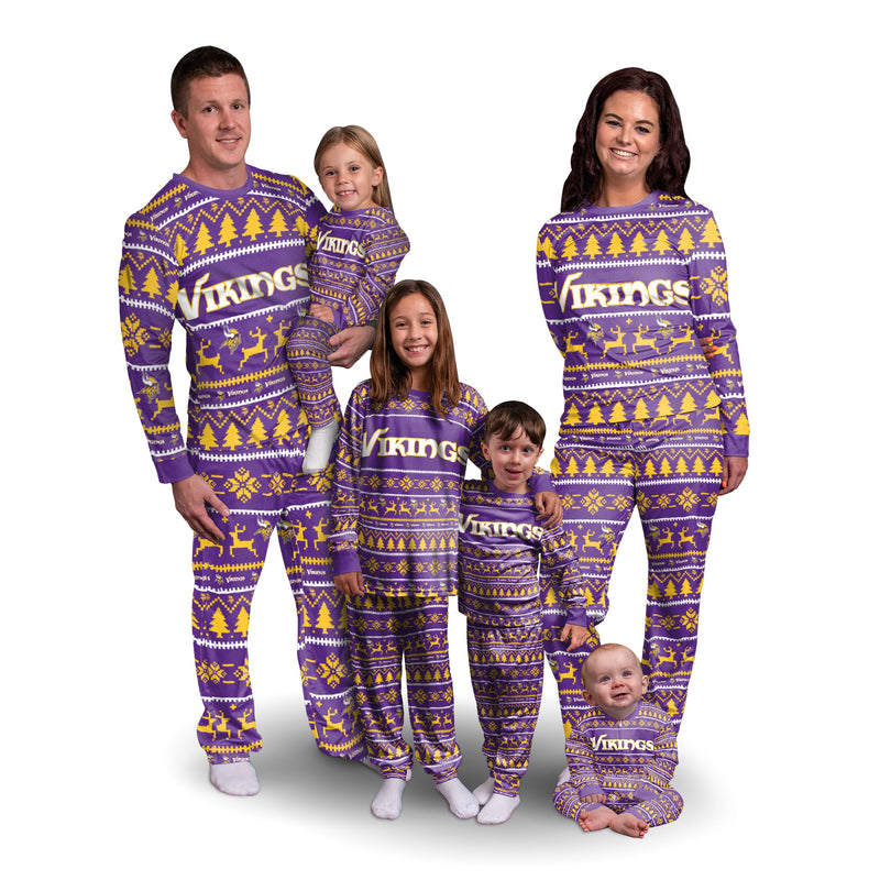 Minnesota Vikings Family Holiday Pajamas