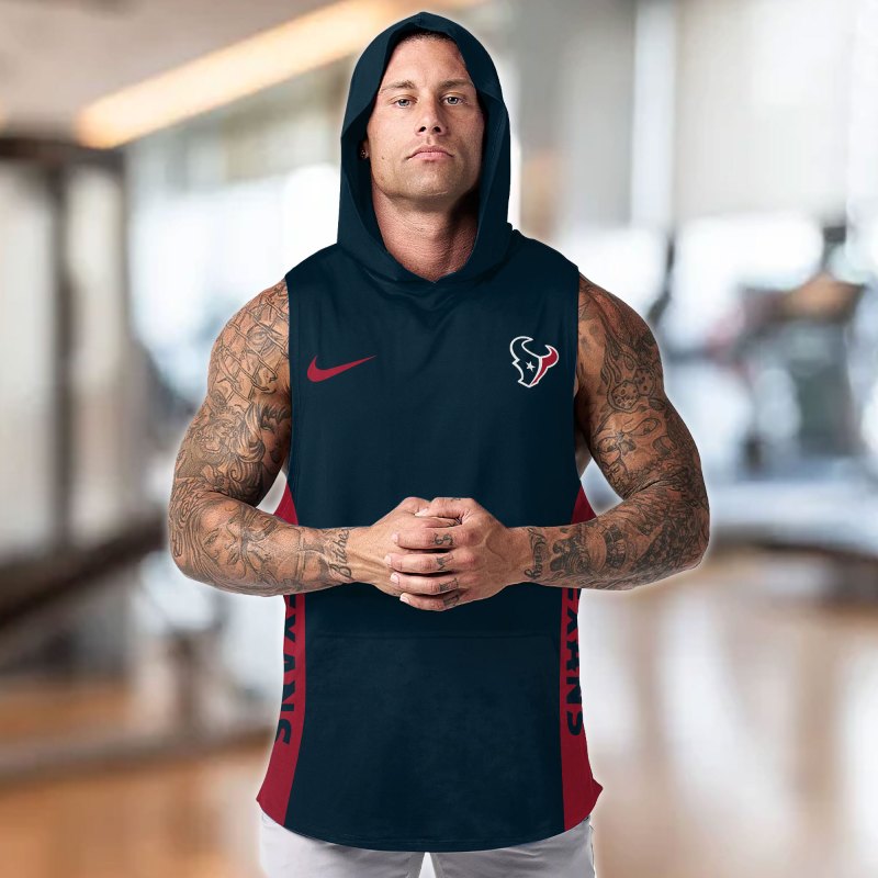 Houston Texans Hooded Tank Top Front Team Color
