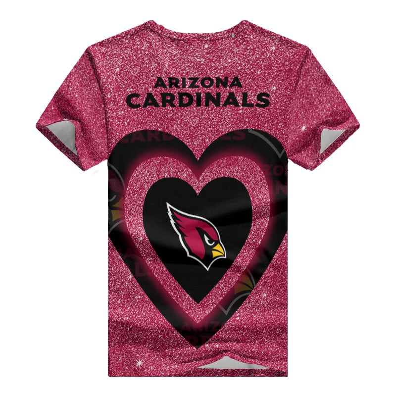 Arizona Cardinals Summer V-Neck Women T-Shirt