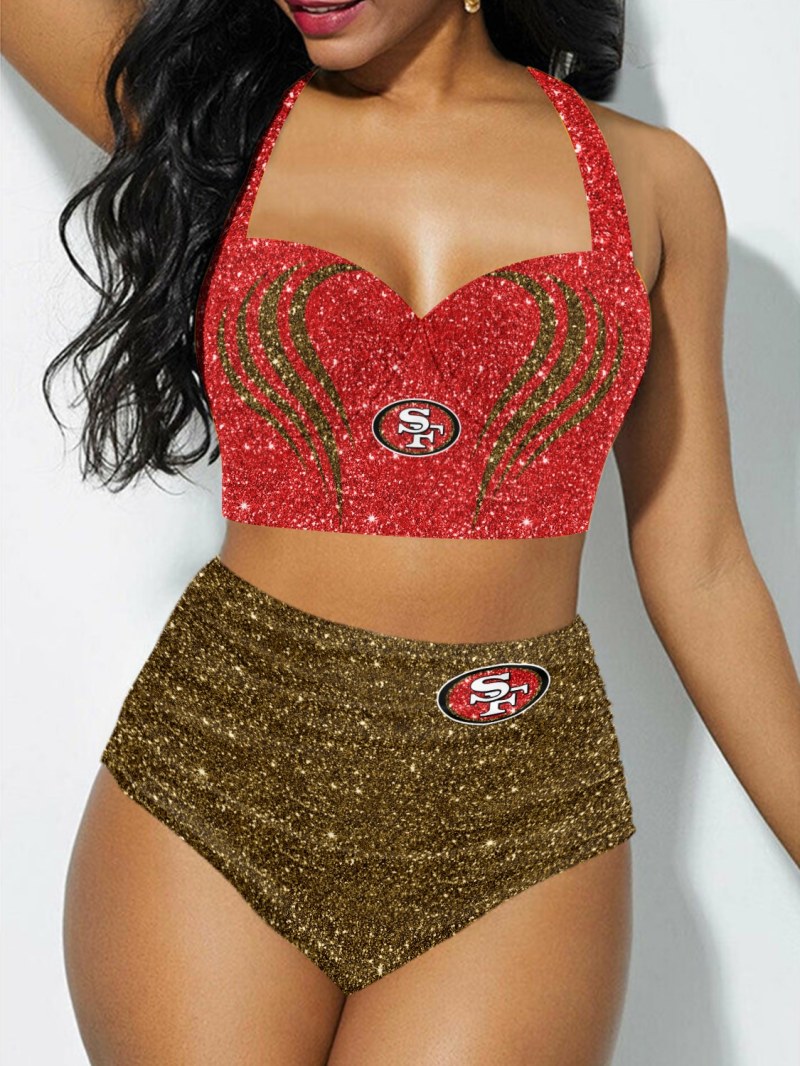 San Francisco 49ers Sexy Print Bikini Swimsuit