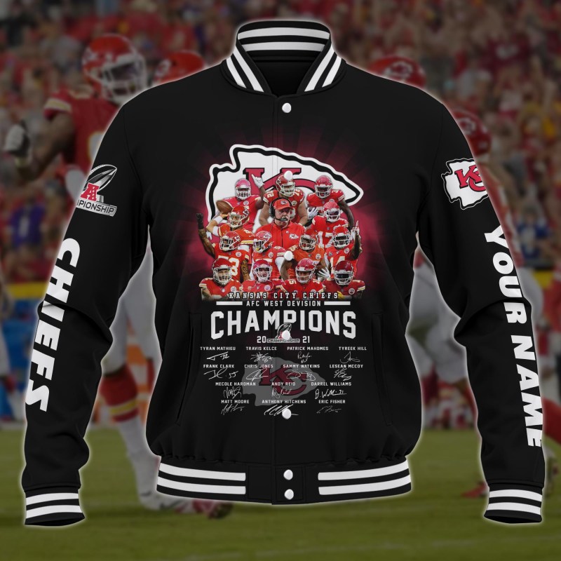 Kansas City Chiefs Baseball Jacket Image 2