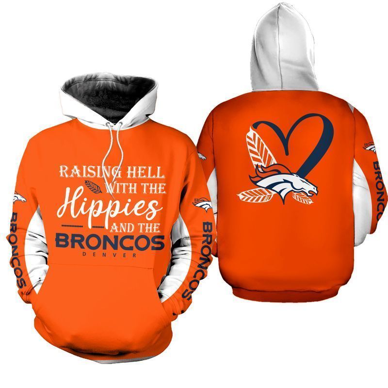 NFL Denver Broncos Limited Edition All Over Print Hoodie Sweatshirt