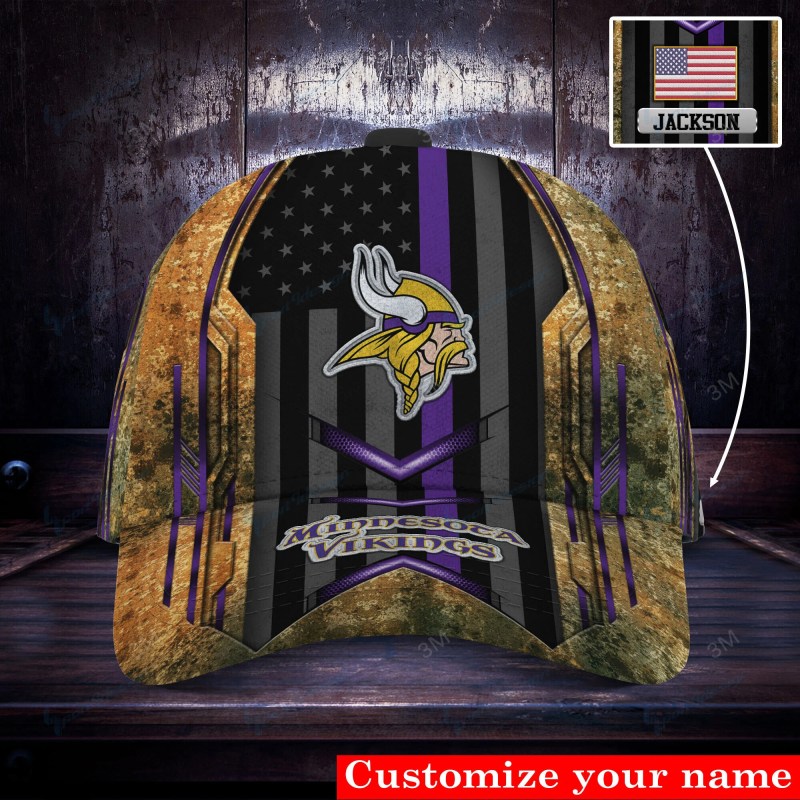 Minnesota Vikings Personalized Classic Cap