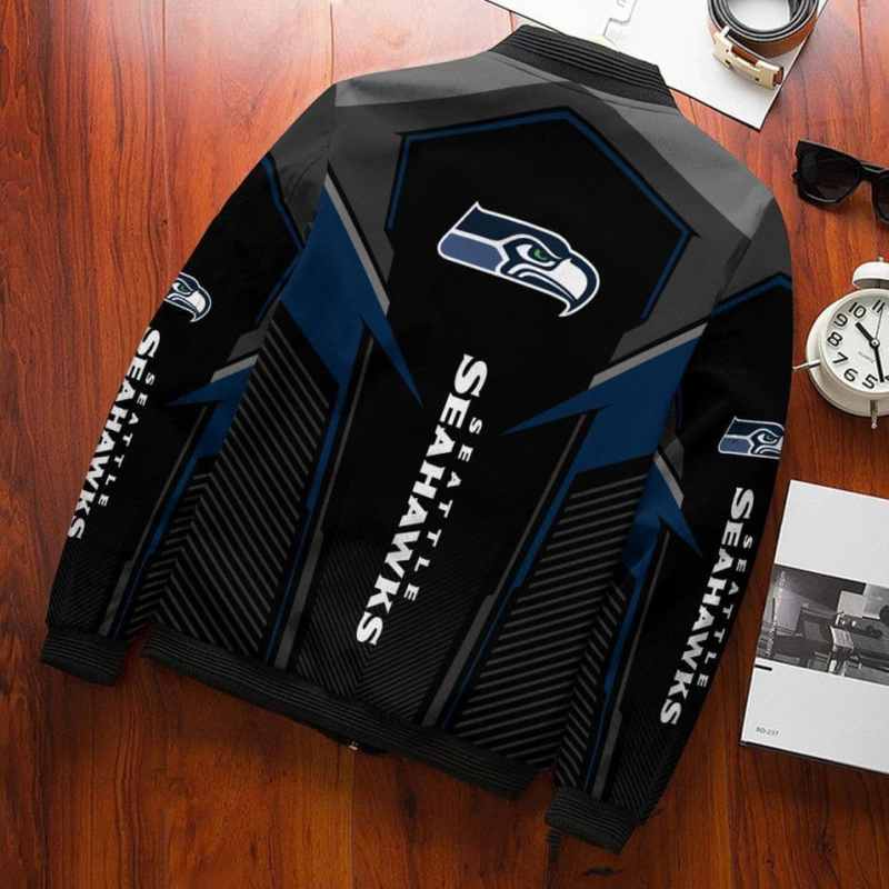 Seattle Seahawks Bomber Jacket Side View