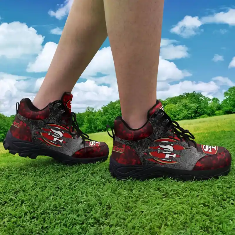 San Francisco 49ers Hiking Shoes 53 Side View