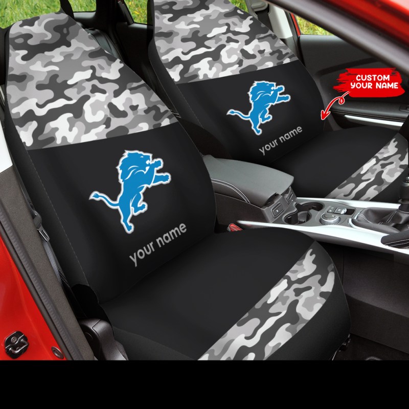 Detroit Lions Personalized Car Seat Covers