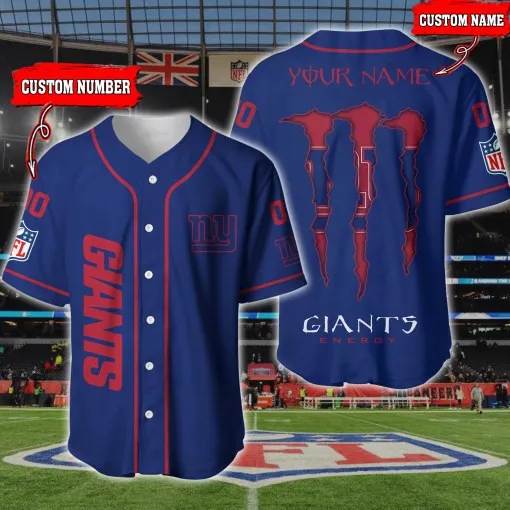 New York Giants Personalized Baseball Jersey