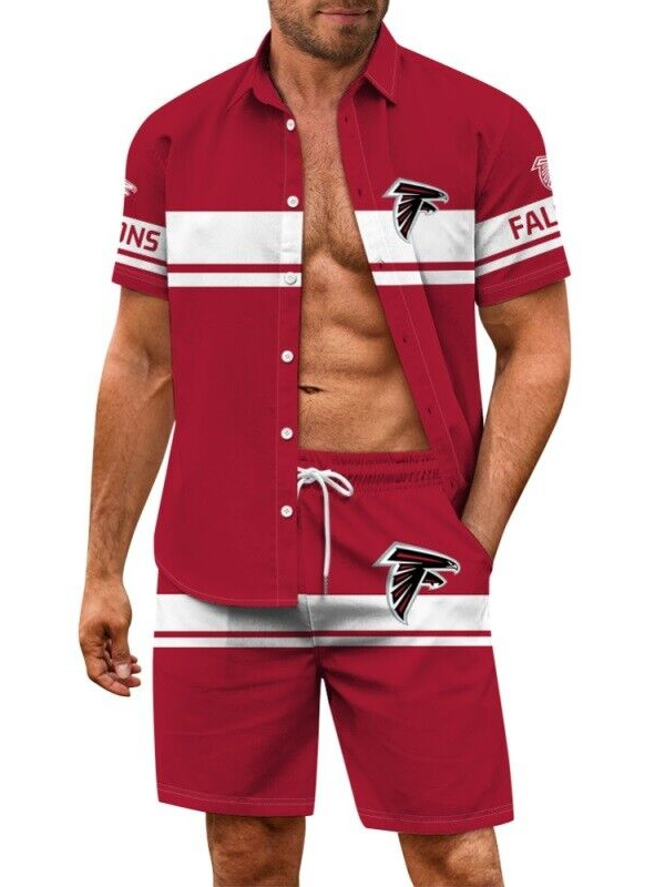 Atlanta Falcons Combo Hawaiian Shirt and Shorts