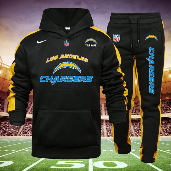 Los Angeles Chargers Hoodie and Sweatpants Set - Close Up