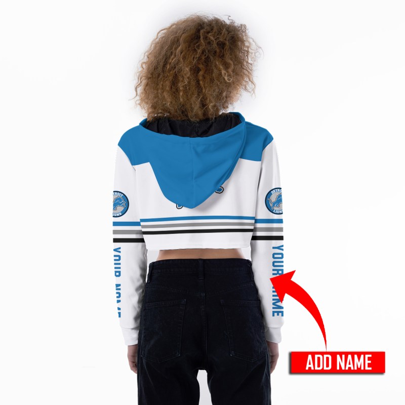 Detroit Lions Combo Croptop Hoodie and Leggings Image 3