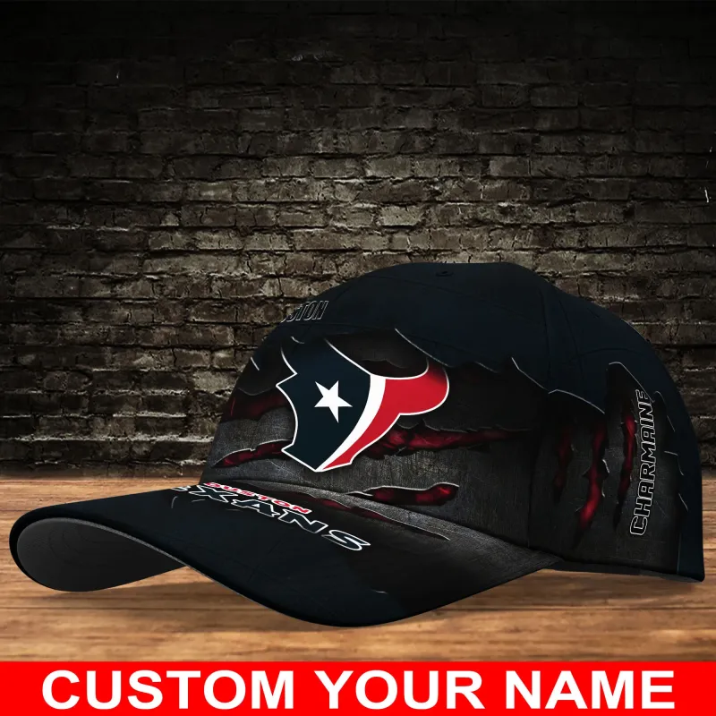 Houston Texans Personalized Classic Cap Back View