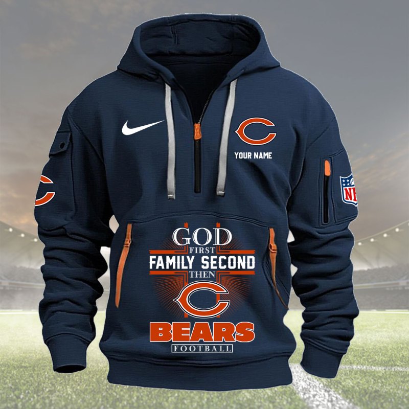 Chicago Bears Navy Hoodie