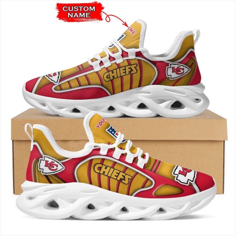 Kansas City Chiefs Personalized Yezy Running Sneakers