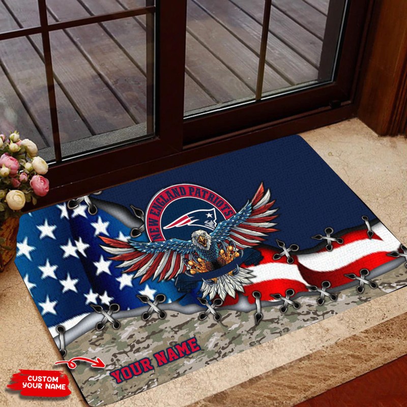 New England Patriots Personalized Doormat