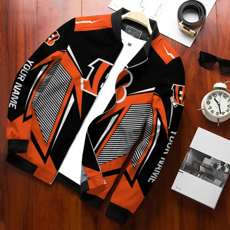 Cincinnati Bengals Bomber Jacket Back