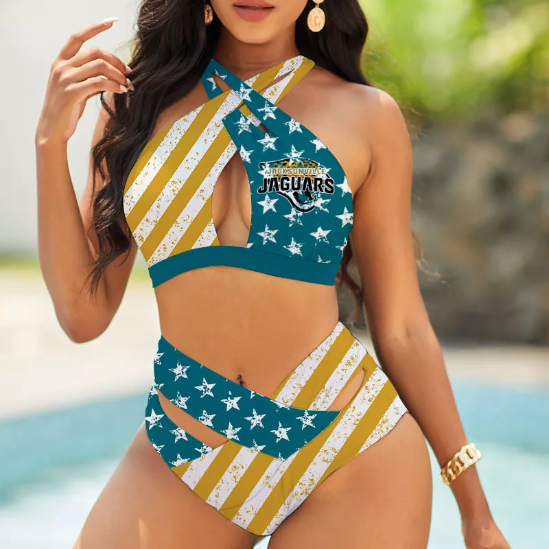 Jacksonville Jaguars Women's 2PCS Bikini Swimsuit